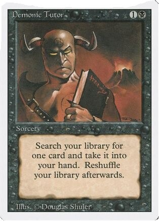 Demonic Tutor - 30th Anniversary MtG Magic Not Retro Graded 9.5