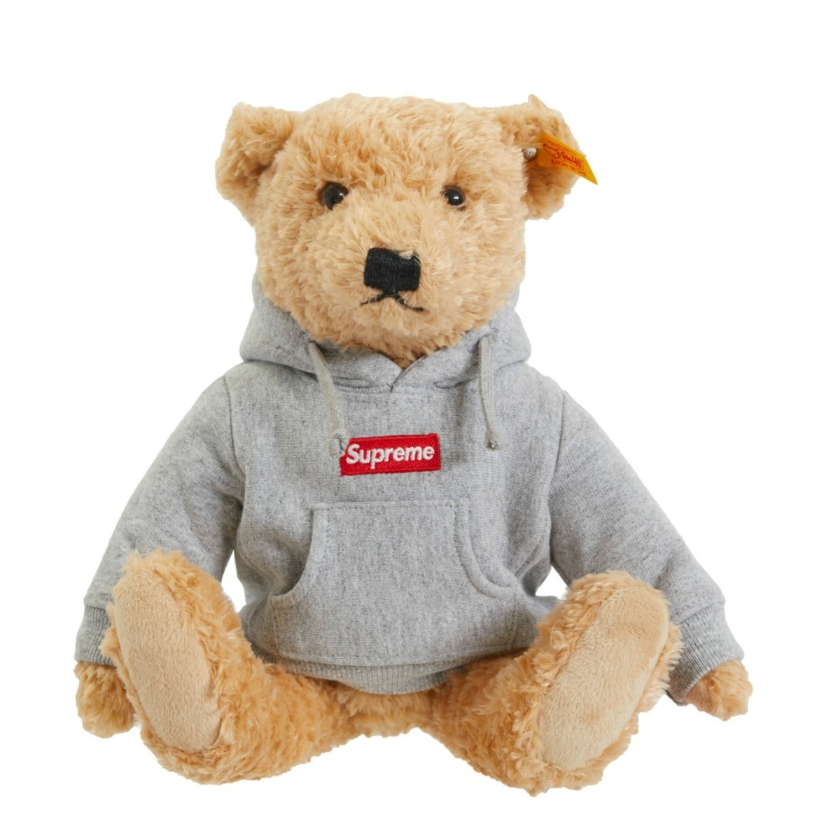 NEW & UNOPENED* Supreme x Steiff Teddy Bear Grey Box Logo Hoodie
