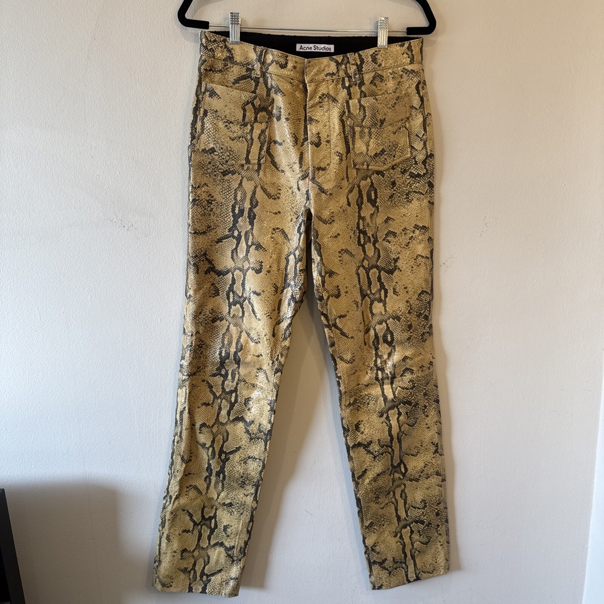 Acne Studios Men's 100% Lamb Leather Pants Size 46 (US 32) | eBay