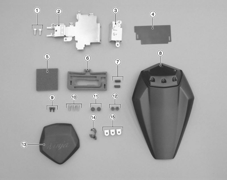 123456様 2019-2025 Kawasaki ZX-6R OE Genuine Seat Cowl | 999941116777