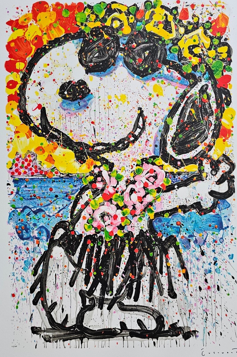 TOM EVERHART Boom Shaka Laka Laka Snoopy PEANUTS Hand signed