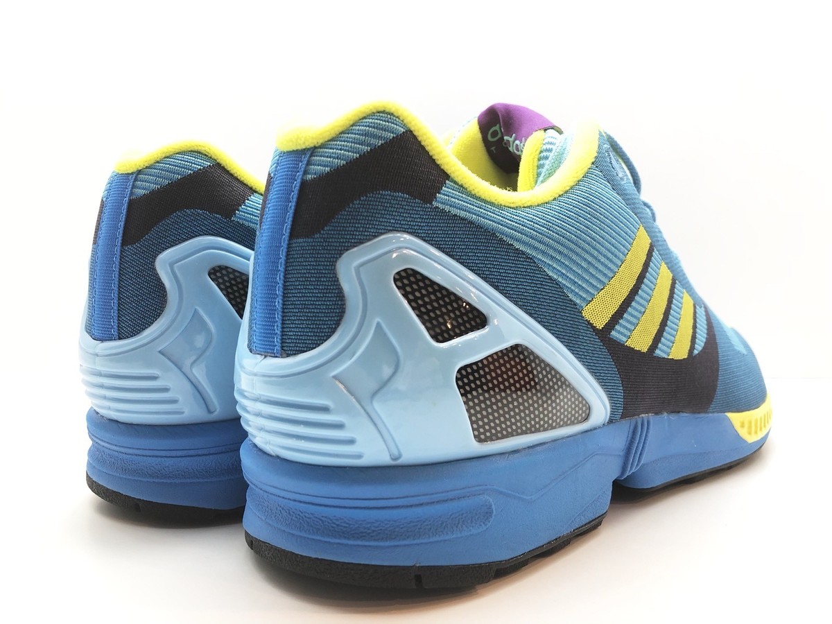 ADIDAS ORIGINALS ZX FLUX WEAVE OG AQUA BLUE PURPLE YELLOW M21788