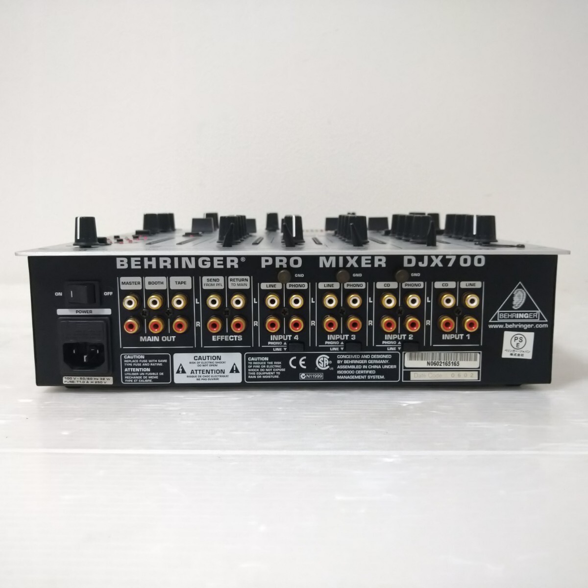 BEHRINGER 5ch DJミキサー DJX700-PROMIXER