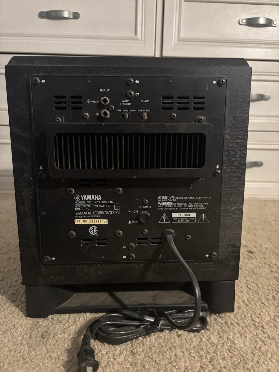 YAMAHA パワード サブウーファー YST-SW015 ヤマハ Amazon.co.jp