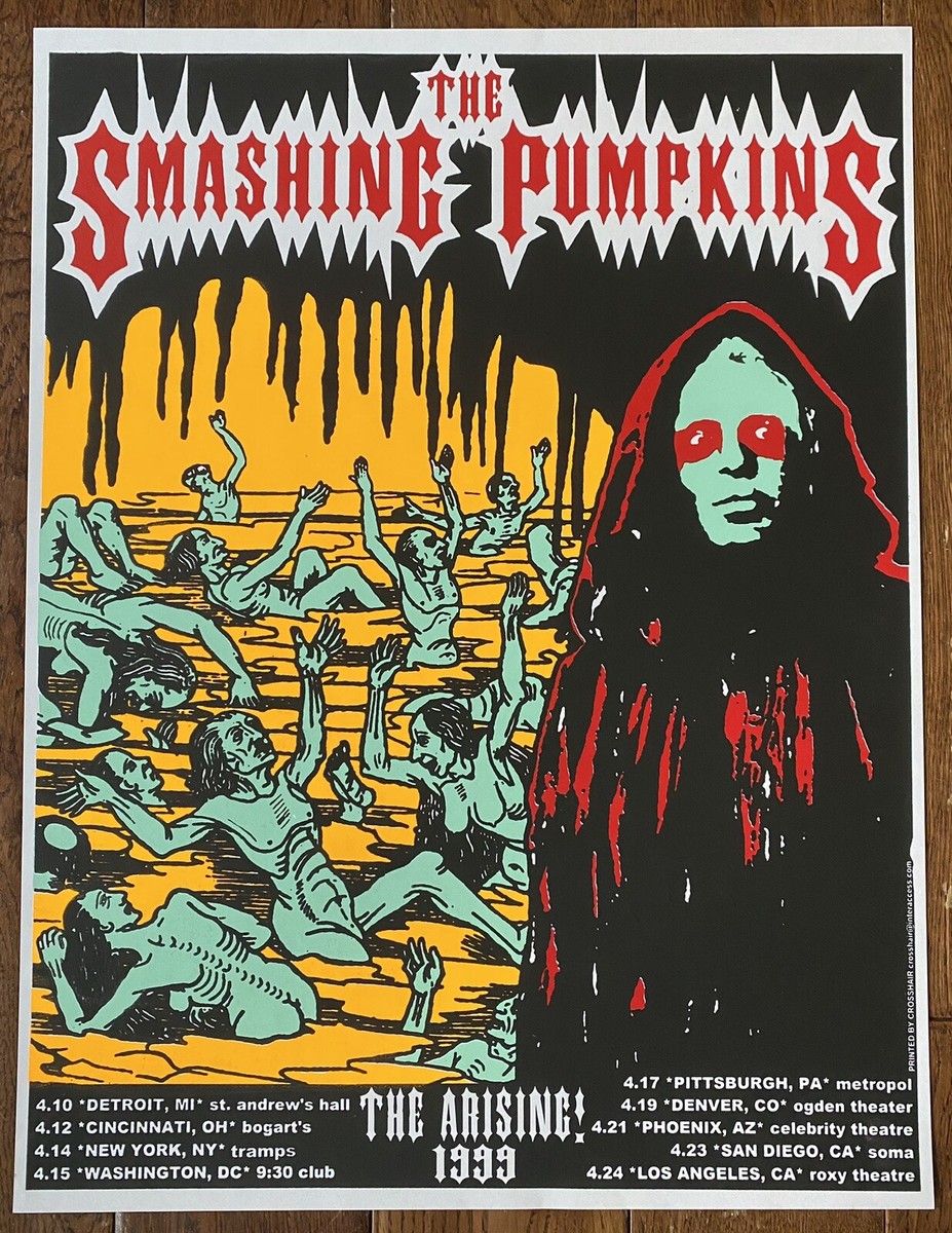 Rare Original Official Smashing Pumpkins Concert Poster 1999