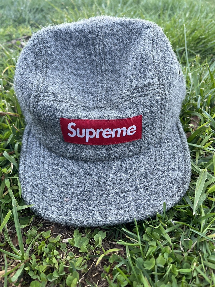 Vintage Harris tweed supreme camp cap 2015 box logo | eBay