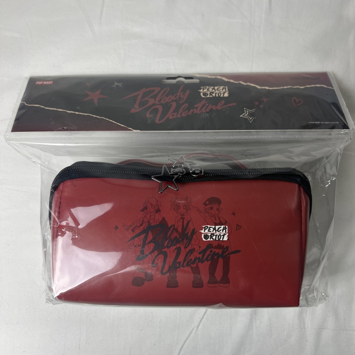 Peach Riot Bloody Valentine Pop Mart Cosmetic Bag Limited Edition
