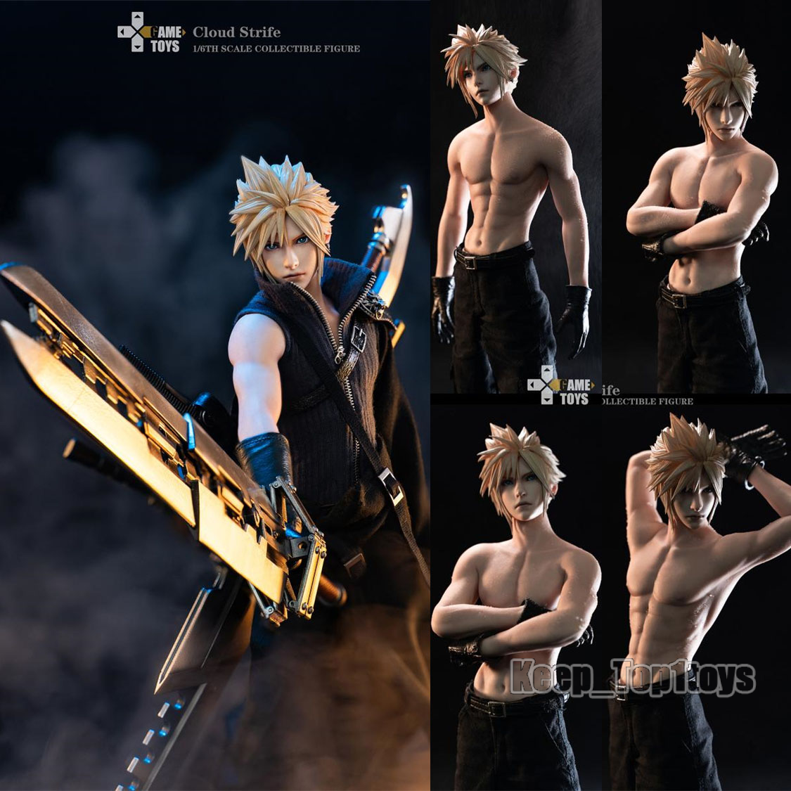 GAMETOYS GT-006A クラウド FF7 AC Cloud 開封済 GAMETOYS GT-006A