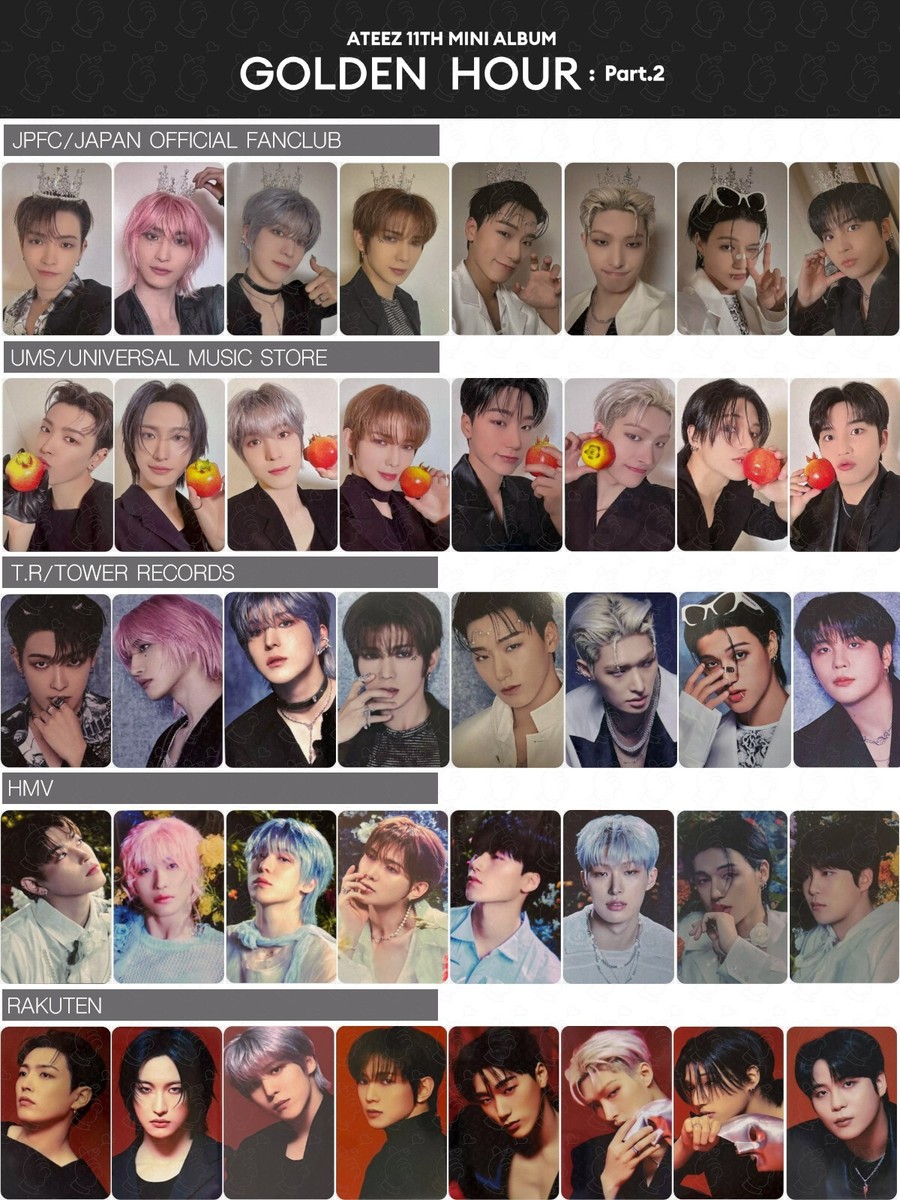 ATEEZ GOLDEN HOUR Part.2 JAPAN STORE BENEFIT POB PHOTOCARD JPFC