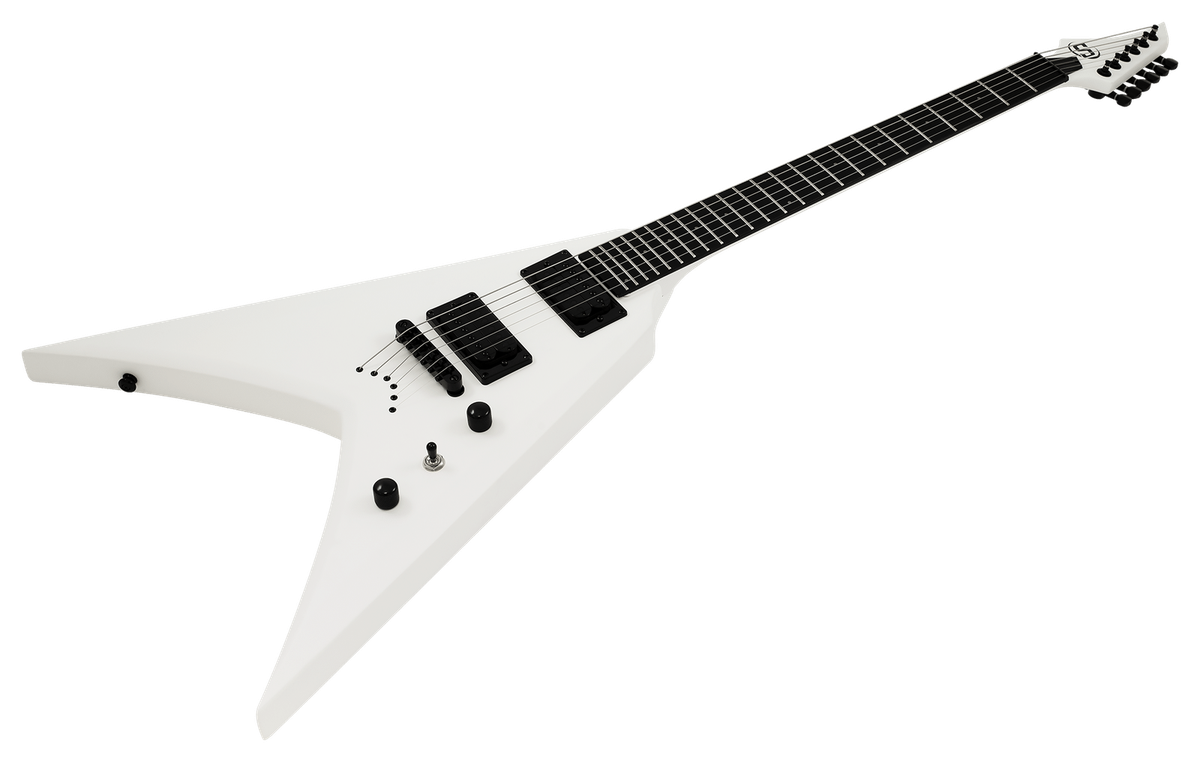 S by Solar VB4.6W White V Shape Electric Guitar | eBay