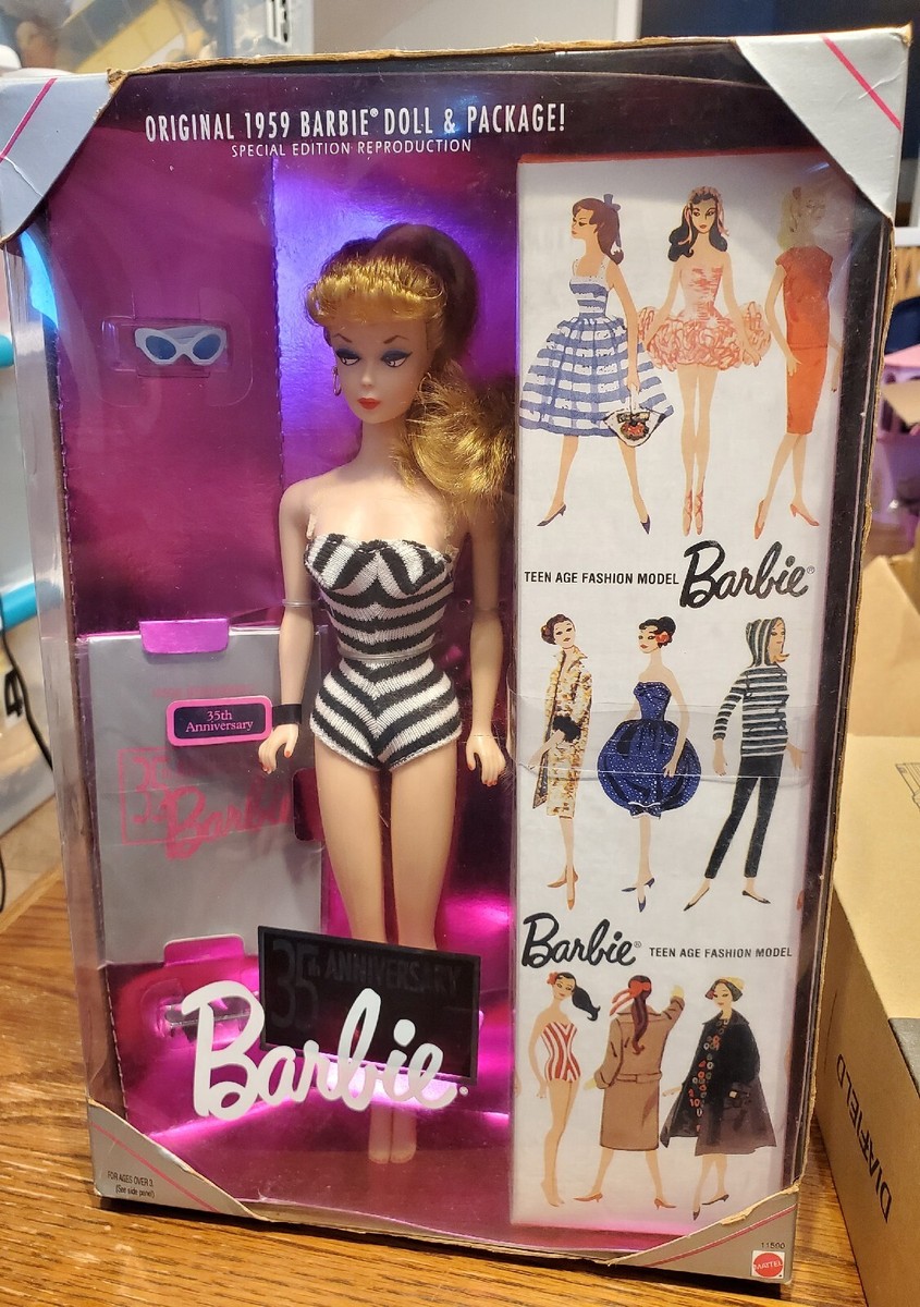 Original 1959 Barbie Doll 35th Anniversary Special Edition 1993