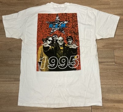 Vintage 90's R.E.M. REM Monster Tour T-shirt 1995 Band Tee Concert