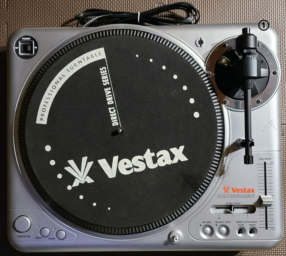 通電OK vestax pdx 2000 ターンテーブル ジャンク品 ジャンク Vestax