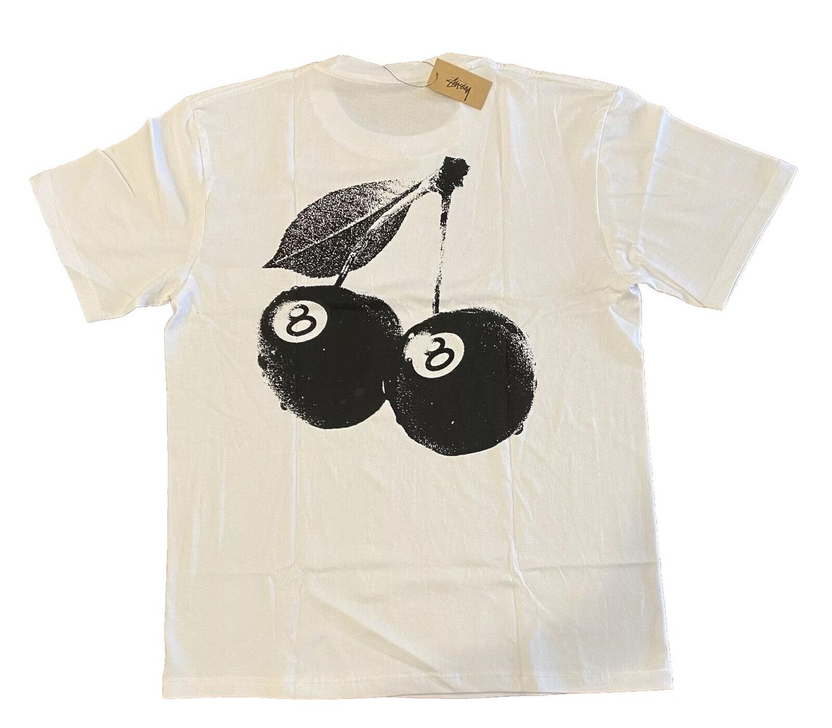 Stussy Cherries 8 Ball T-Shirt White, Size S, L Brand New! | eBay