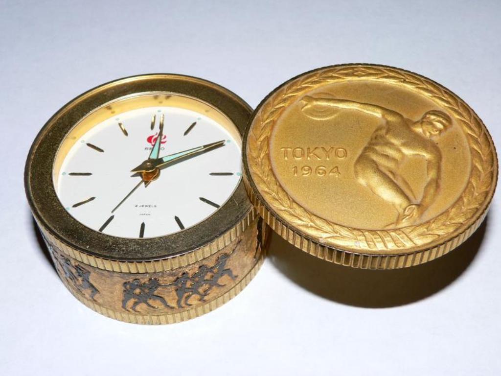 1964 OLYMPIC GAMES TOKYO ALARM CLOCK FOR VIP MADE BY SEIKO Very