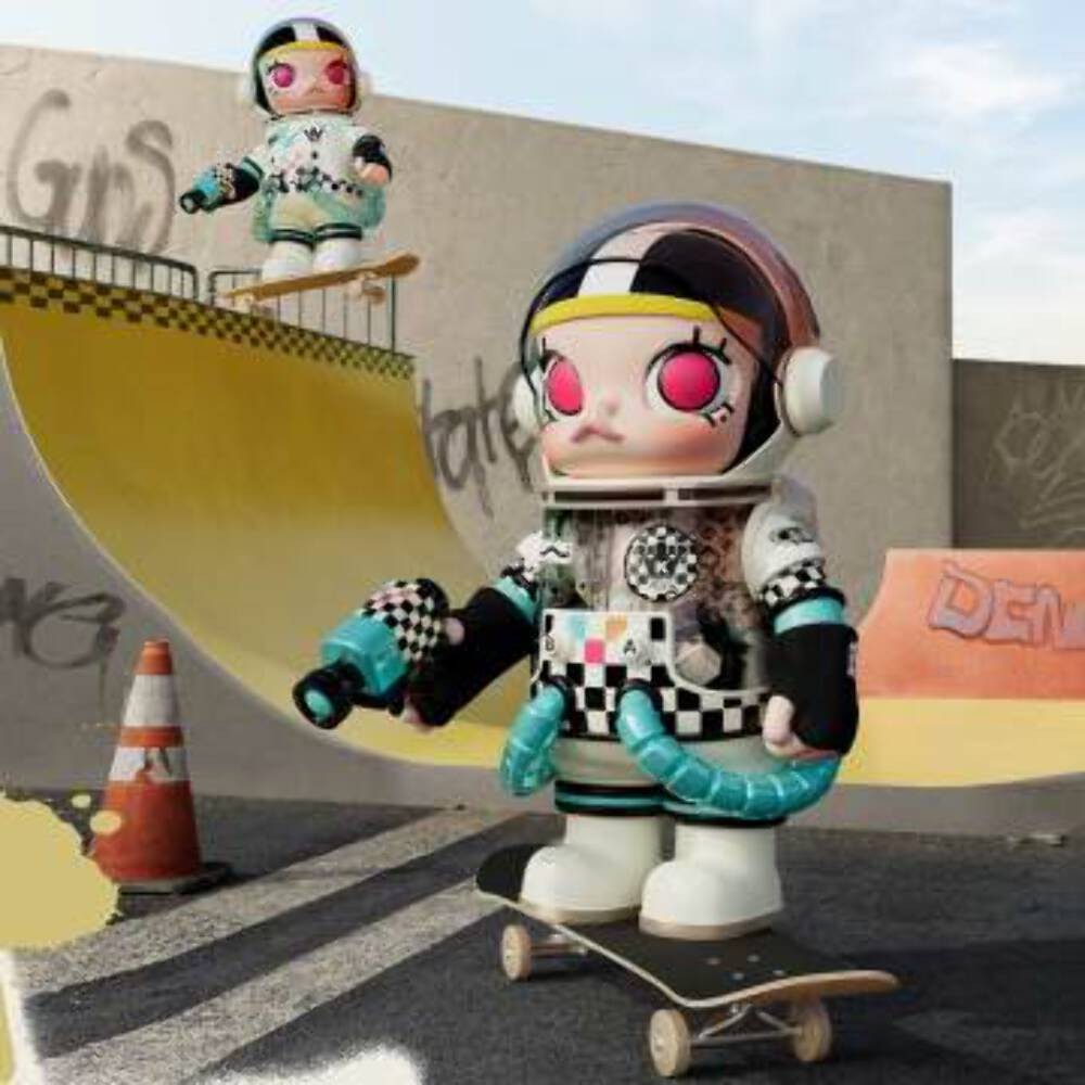 POP MART MEGA SPACE MOLLY 400% Vans Edition Figure – US Seller