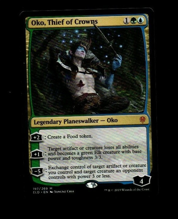 FOIL】【MTG】王冠泥棒、オーコ/Oko， Thief of Crowns