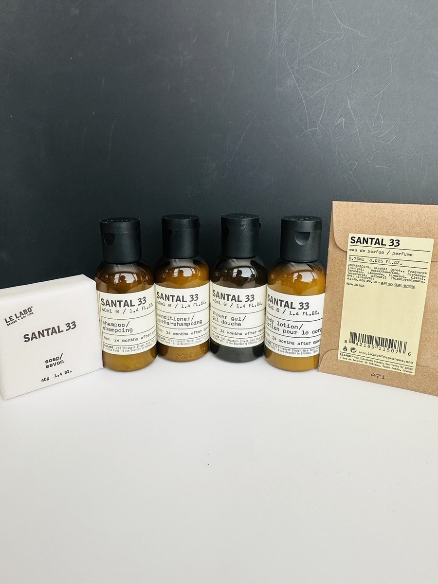 Le Labo Santal 33 Perfume Set (Perfume, Lotion, Shampoo