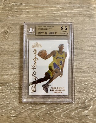 1996-97 Flair Showcase KOBE BRYANT Class of '96 #4 BGS 9.5 Lakers