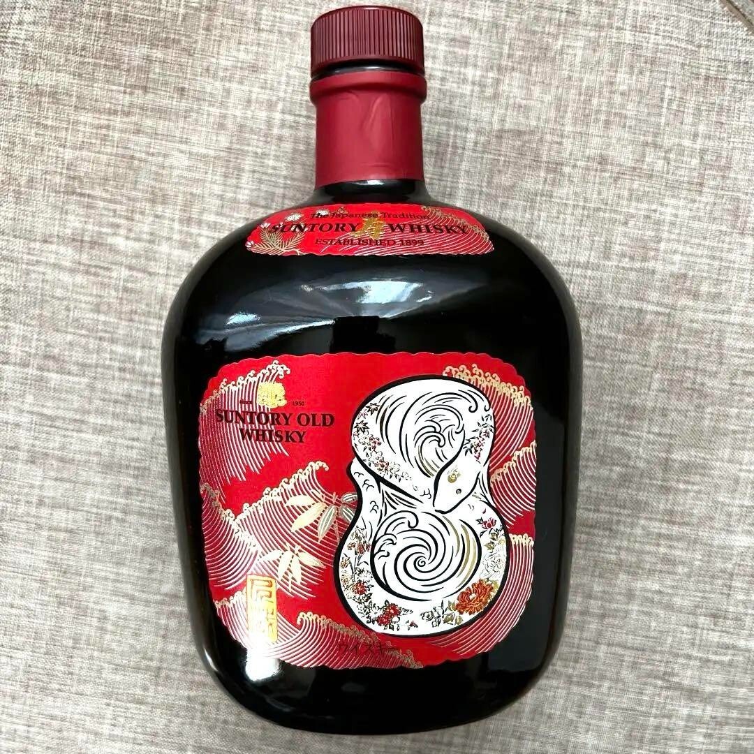Suntory Old Whisky Zodiac Empty Bottle Snake Collectible Limited