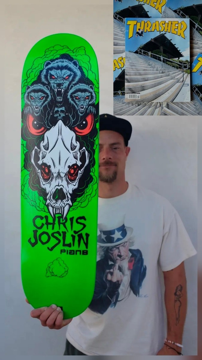 Plan B Chris Joslin Hades Full Dip Green Skateboard Deck 8.5 +