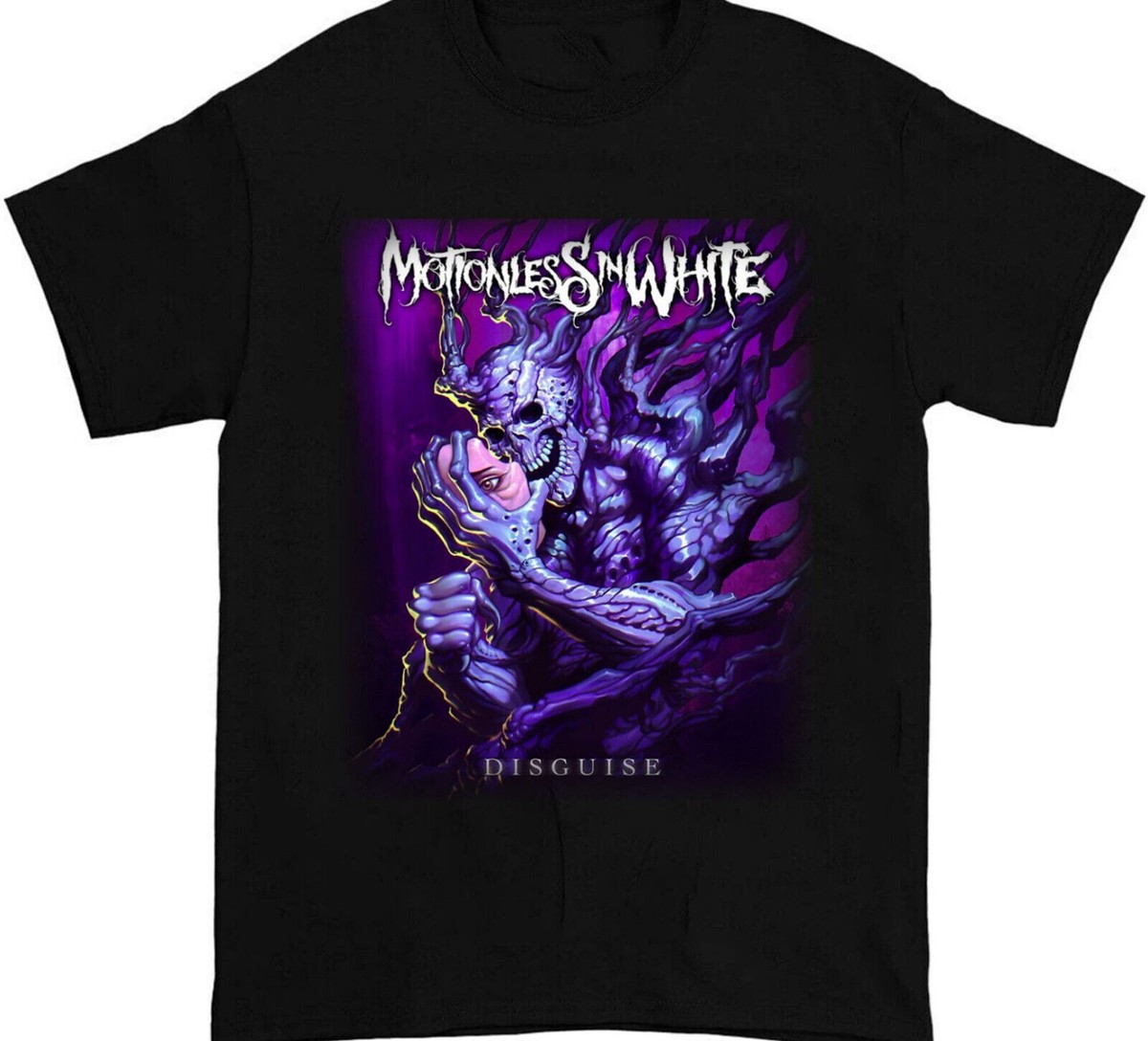 MOTIONLESS IN WHITE Disguise Unisex Full size Black Tee shirt E107