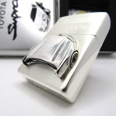Toyota Supra Bonnet metal Limited Zippo Oil Lighter 2001 MIB Rare