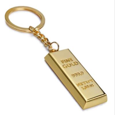 Gold Bar Bullion Keychain Key Chain Fine Gold 999.9 1.00 oz NET WT
