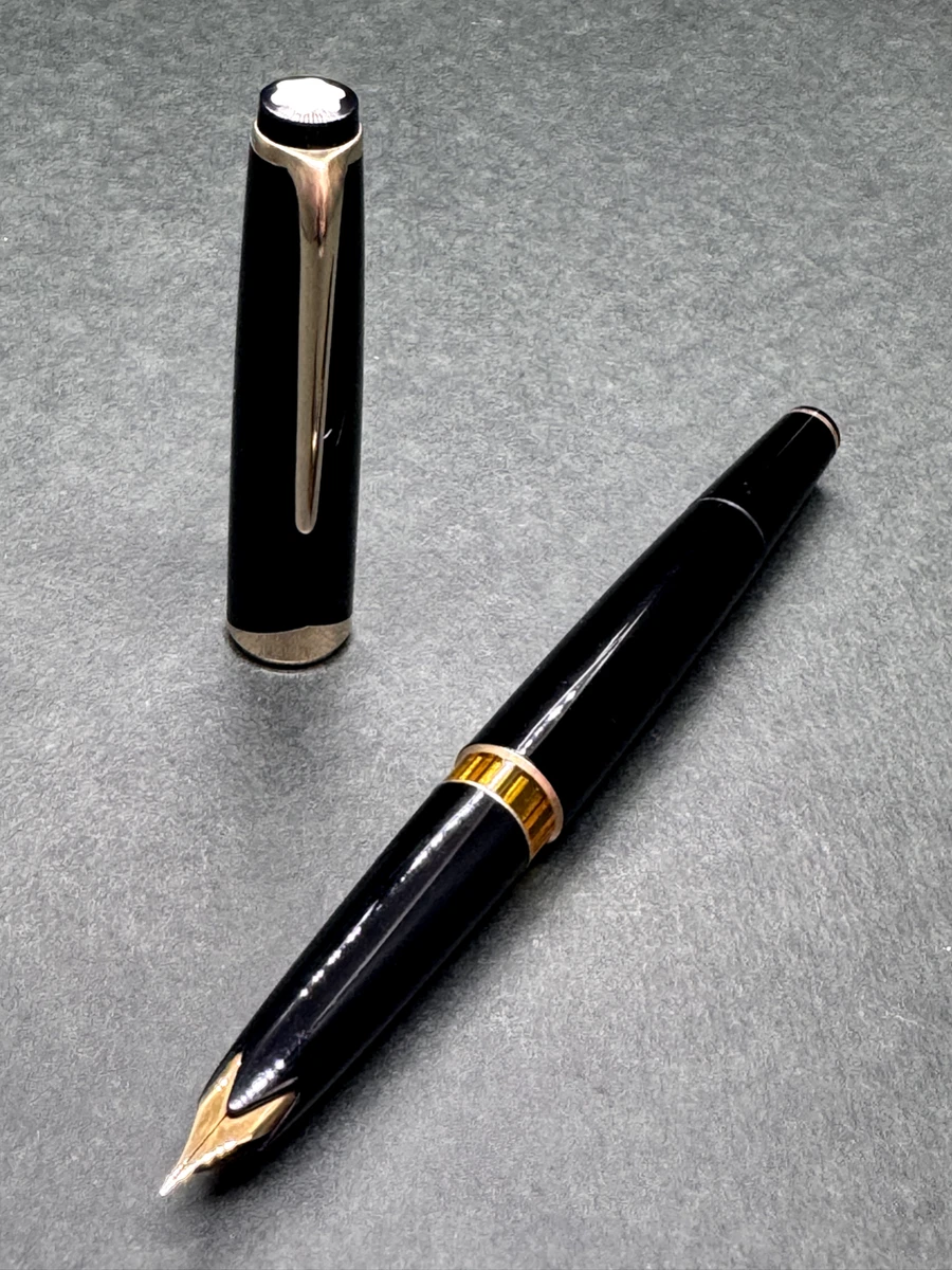 MONTBLANC MEISTERSTUCK No.12 Black GT '60s Vintage Fountain Pen
