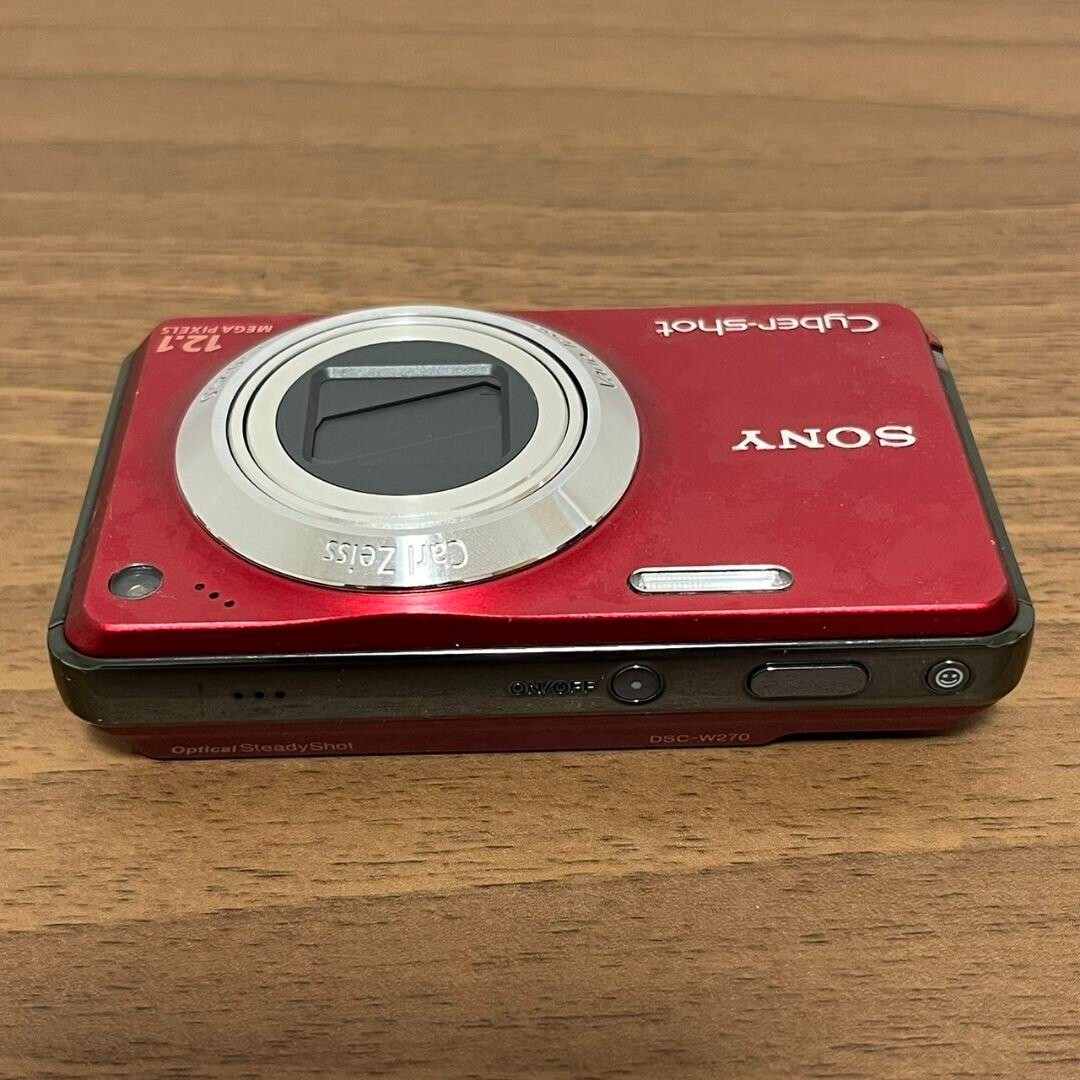 美品 Cyber-shot DSC-W270 レッド 即日発送 販売 SONY デジカメ