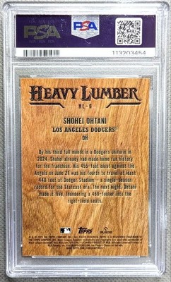2025 Topps Series 1 - Heavy Lumber Shohei Ohtani #HL-6 for sale