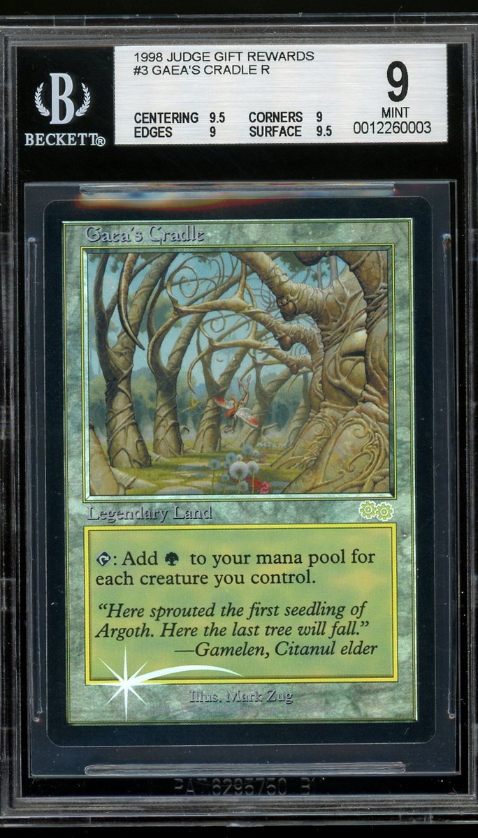 PSA 鑑定品 《ガイアの揺籃の地/Gaea's Cradle》[USG] MTG USG ウルザズ・
