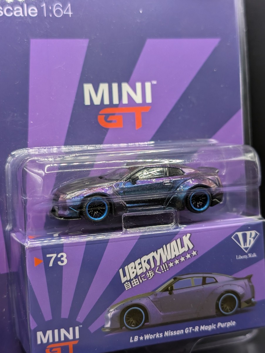 1:64 MINI GT LB WORKS Nissan GTR R35 Magic Purple Toys R Us Japan