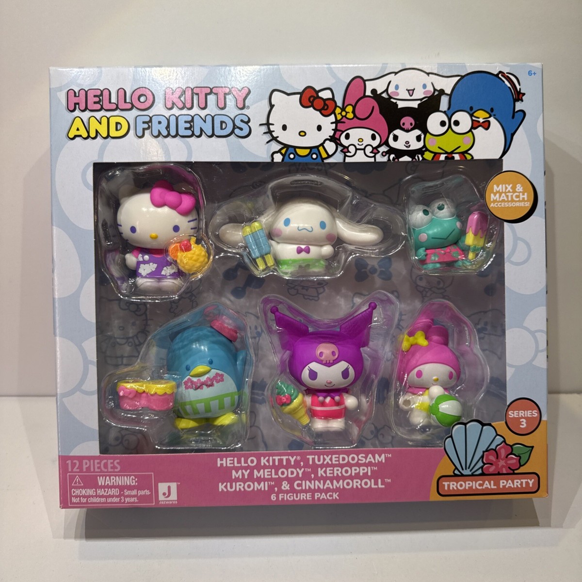 Jazwares Hello Kitty and Friends NEON TROPICAL PARTY Series 3 NEW