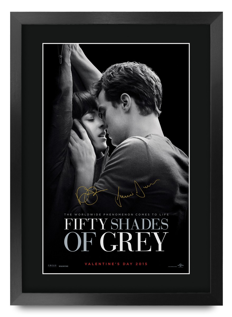 Dakota Johnson & Jamie Dornan Fan Fifty Shades of Grey Framed
