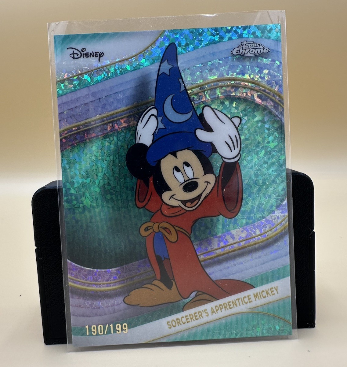 2025 TOPPS CHROME DISNEY SORCERERS APPRENTICE MICKEY #190 AQUA