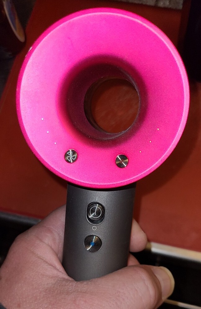 DYSON Supersonic Hair Blow Dryer HD01 - Gray/Pink (Fuschia), *no