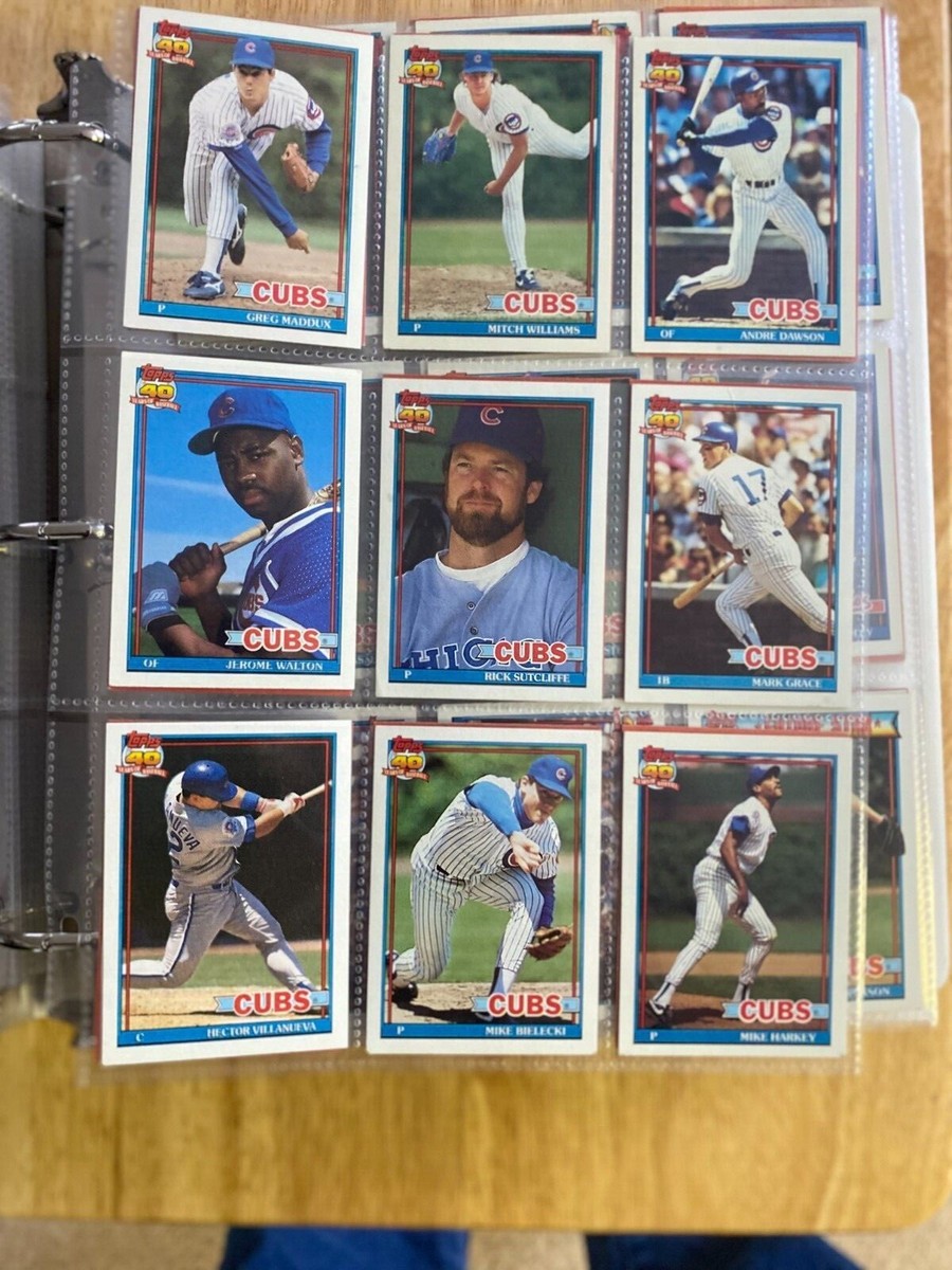topps 40 years of baseball cards 1991 lot top value cards included