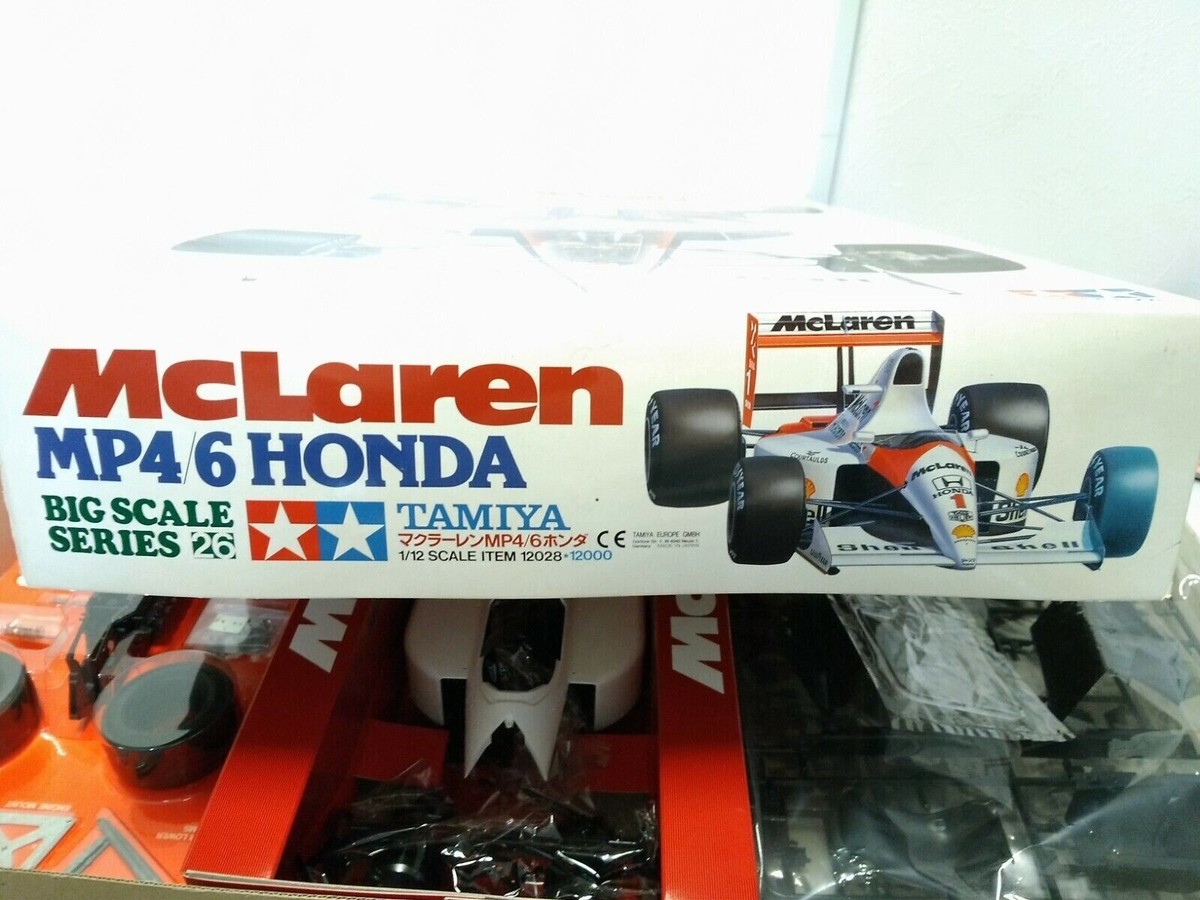 TAMIYA 1/12 McLaren Honda MP4/6 Model Kit Ayrton Senna 12028 w