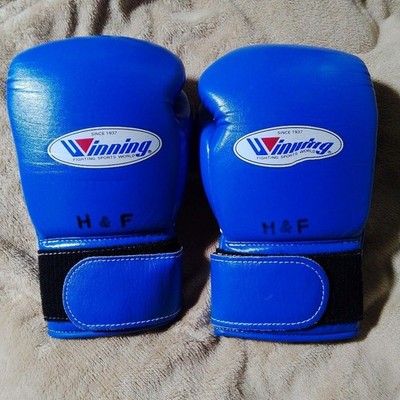 Winning Boxing Gloves 8oz Blue MS200B Pro Model Japan Used | eBay