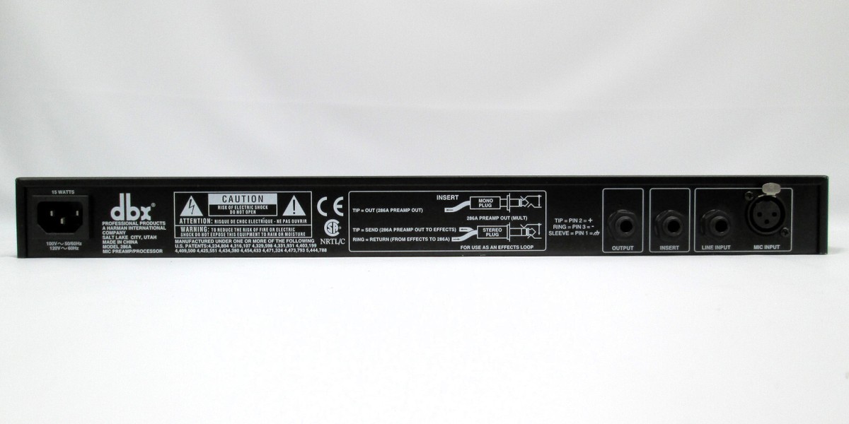 Mic Preamp/Processor dbx286A 中古 オマケ付き Mic Preamp/Processor