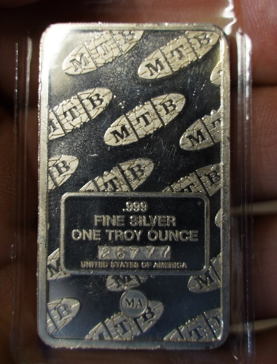 Statue Lady Liberty MTB MA 1 Troy oz .999 fine silver art bar C183