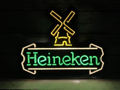 中古品 ヴィンテージ ネオンサイン ライト Heineken ヴィンテージ