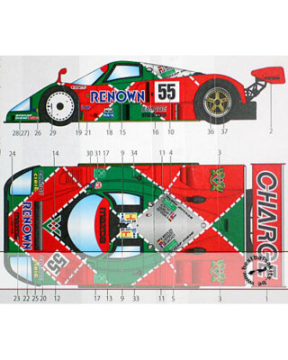 タミヤ 1/24 チャージ マツダ 787B STUDIO27デカール STUDIO 27 MAZDA