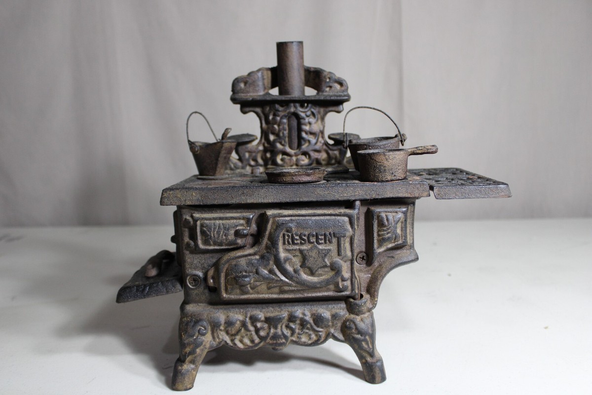 Vintage Crescent Cast Iron Stove With Accessories | eBay