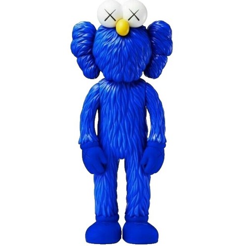 KAWS OriginalFake カウズ オリジナルフェイク クッション 青 KAWS