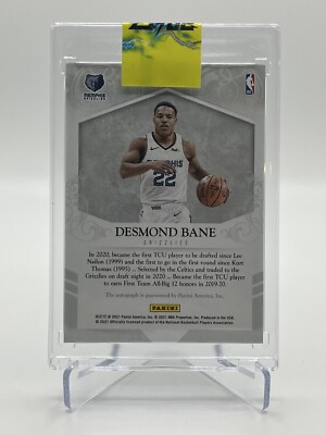 desmond bane auto nbaカード Desmond Bane Autographed 2020-21