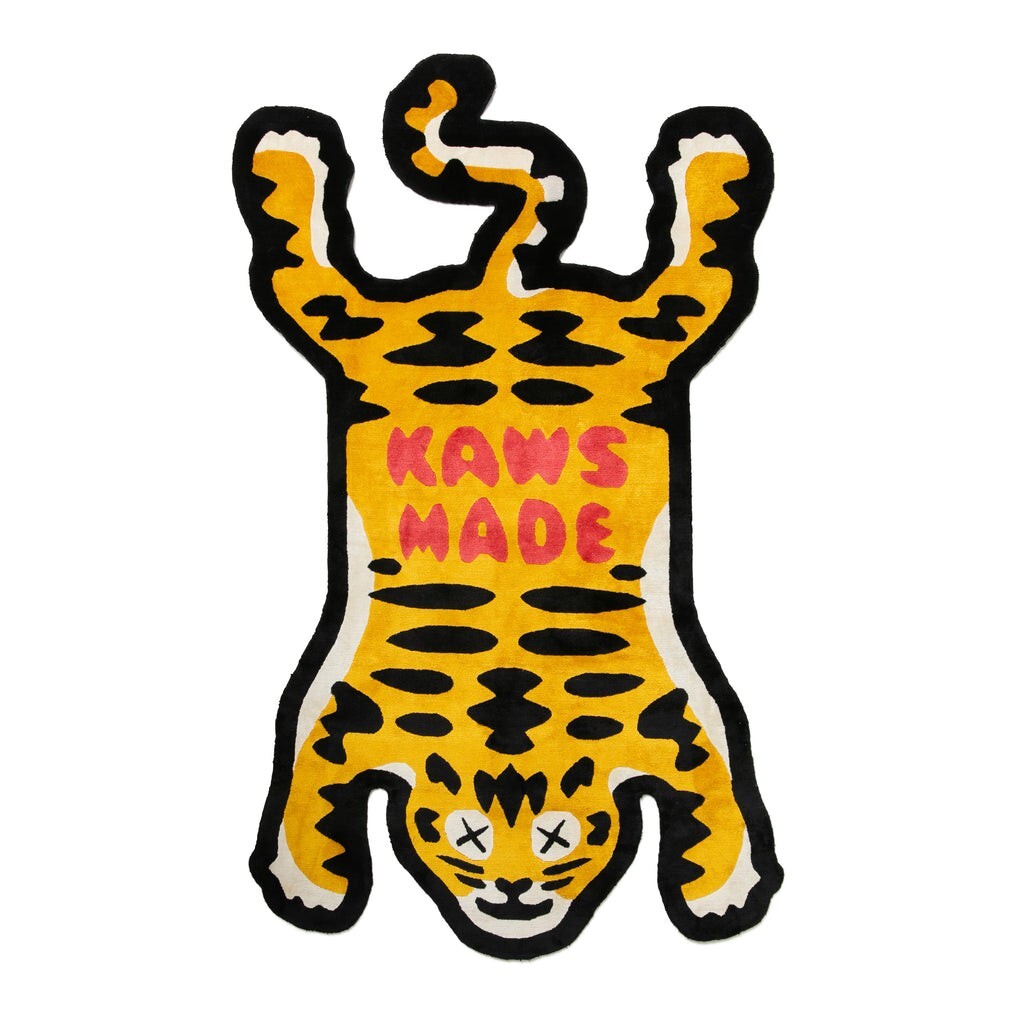 Human Made KAWS TIGER SILK RUG COLOR YELLOW SIZE SPEC: approx. 165