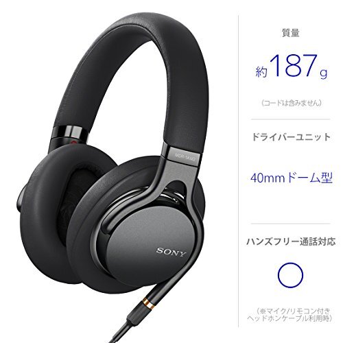 SONY headphone MDR-1AM2: High resolution compatible closed type
