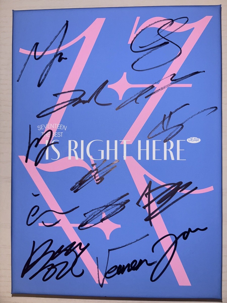 SEVENTEEN [17 IS RIGHT HERE] BEST Autographed Signed Album unique